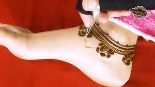 Two Beautiful Feet Mehndi Designs for Beginners - Mehndi Planet