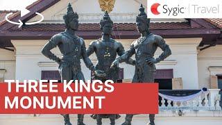 360 video: Three Kings Monument Square, Chiang Mai, Thailand