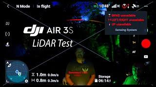 DJI Air 3S - LiDAR & Infrared Obstacle Avoidance Night Test - Does LiDAR Work?