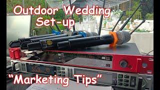 Outdoor Wedding Set-up using Joson Wireless Microphones