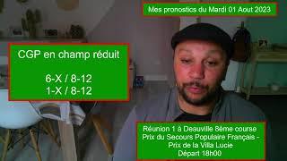 MAX 1-2-3 Turf vos pronostics hippiques gratuits du Mardi 01/08/2023@max1-2-3turfvospronosticsh2​