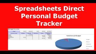 @Spreadsheetsdir Spreadsheets Direct - Excel Personal Budget Tracker