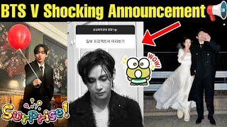 BTS V Biggest Announcement  Huge Surprise for BTS Army  BTS V Latest Instagram Song Update #bts #v