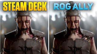 Steam Deck vs ROG Ally - Hellblade 2