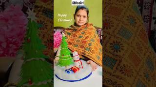 Christmas Craft By Poonam #shorts #youtubeshorts #christmas #tree #snowman #gift