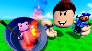 ROBLOX PIGGY VR - I became Giant and turned Piggy into Bacon!!