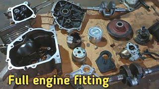 China honda water pump _ Wp 30 full engine fitting। piston ring Crenk all setting