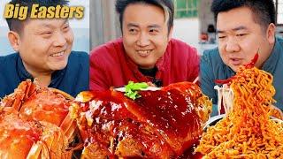 Eat colorful chicken butts!| TikTok Video|What a big braised fish!|Mukbang