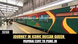 Journey in Iconic Deccan Queen Express | Mumbai to Pune | Full Journey | 12123