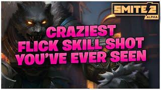 CRAZIEST FLICK SKILL SHOT YOU'VE EVER SEEN! SMITE 2 ANHUR