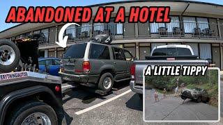 Abandoned Vehicle At A Hotel & A Tippy Winch Out | SO MANY BEARS!!