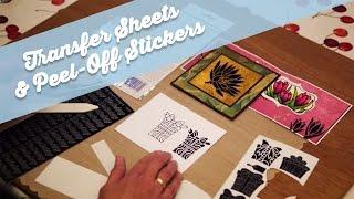 Elizabeth Craft Designs: Transfer Sheets & Peel-Off Stickers