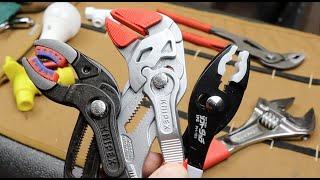 Soft Touch Solutions: 3 Pliers with plastic jaws for brass, chrome, plastic, etc. Knipex, IPS