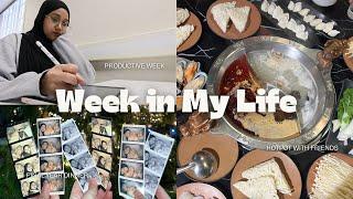 Week in My Life | final year in uni of leeds, dissertation, last lubs dinner, hotpot with friends