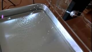 Water droplets in the air