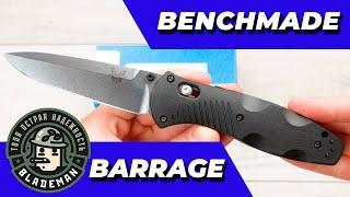 Нож Benchmade Barrage, 580, 154CM, Black Valox Handle