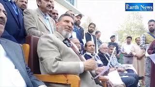 Press conference by J&k Apni Party president Syed Altaf Bukhari in Srinagar