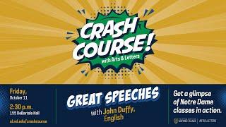 Crash Course – Great Speeches