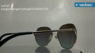 VOGUE VO3787 323-48 Authentic New w/ Case Silver Women's Aviator Sunglasses