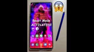 Activate Samsung Galaxy Note 10 plus Beast Mode