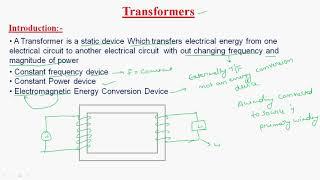 Transformers introduction | Machines | Lec-1