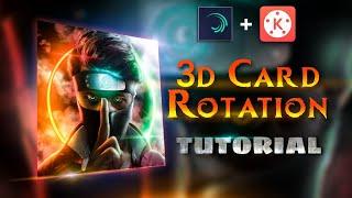 How to create the 3D CARD ROTATION / FLIP ANIMATION in android | Video editing Tutorial | Kinemaster