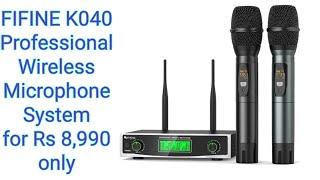 FIFINE K040 Professional Wireless Microphone Sytem Launched | Technary