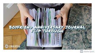 BOYFRIEND JOURNAL GIFT FLIP THROUGH // three and a half anniversary art journal for my boyfriend