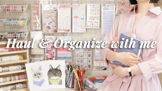 Organizing my desk, New stationery haul, Aesthetic Desk tour