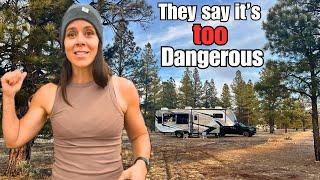 BIG RV Trip to the GRAND CANYON! (RV Life boondocking the South Rim)