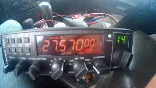 CB Ham radio Mexico contact from Cleveland Ohio SSB Mobile contact Rough conditions RM Italy KL703