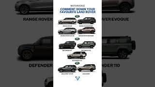 All Land Rover models #landroverdefender#rangeroversport#landroverrangerover #automobile #motorverge