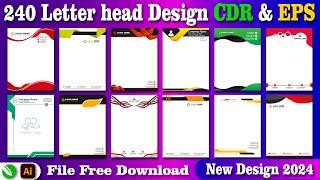 Letterhead Design Free Download | How to Letterhead Design CDR & EPS Free Download #shanitechguide