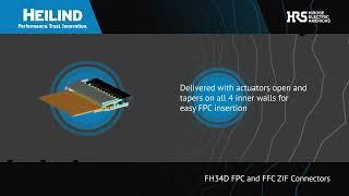 Hirose FH34D Back-Flip Actuator FPC/FFC ZIF Connector | Heilind Electronics