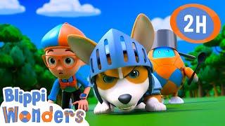 Knights | Blippi Wonders | Preschool Learning | Moonbug Tiny TV