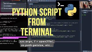 #Python | Run Python Script from Terminal | #PythonScript #SysModule #OsModule #PythonTerminal