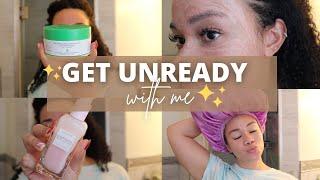 Curlsmas Day 21: Get Unready With Me! | Skincare + How I Style My Hair For Bed.