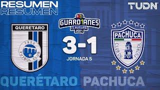 Resumen y goles | Querétaro 3-1 Pachuca | Torneo Guard1anes 2021 Liga MX - J5 | TUDN