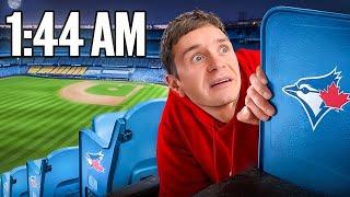 Sleeping Overnight in an MLB Stadium