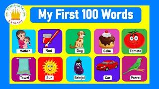 My First 100 Words in English for Kids and Children|Tamilarasi English VocabularyLearning