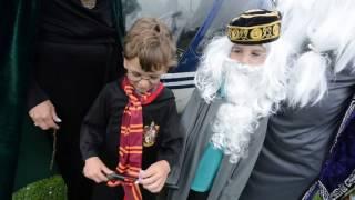 Telford school's magical day as Harry Potter characters arrive by helicopter