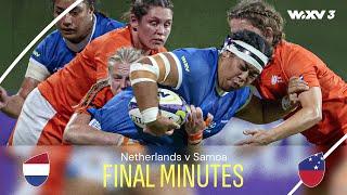 An emotional ROLLERCOASTER end! | Final Minutes | Netherlands v Samoa | WXV 3 2024