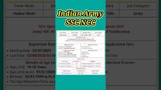 Indian Army NCC Special Entry || Indian army new vacancy 2023 @srkitech.