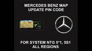 Mercedes Navigation Map Update PIN Code, For System NTG 5 1, 5S1, All Regions