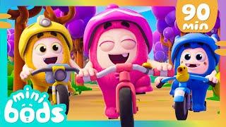 Bike Adventure | Minibods | Mini Oddbods | Baby Oddbods | Funny Cartoons For Kids