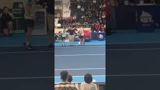 Fight between Adrian Andreev and Corentin Moutet after the Challenger match in Orleans