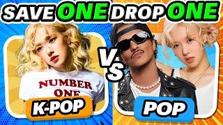 KPOP vs POP battleSave One Drop One - Kpop Quiz challenge 2024 | K-Music Quiz