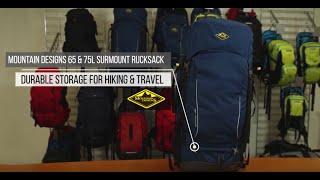 Mountain Designs 65 & 75L Surmount Rucksack