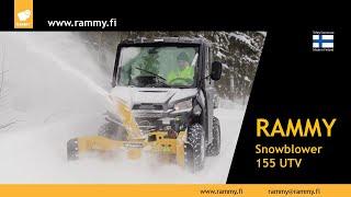 Rammy Snowblower 155 UTV PRO action 1min