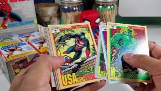 Unboxing Marvel Universe Series 2 Booster Box - 1991 Trading Cards